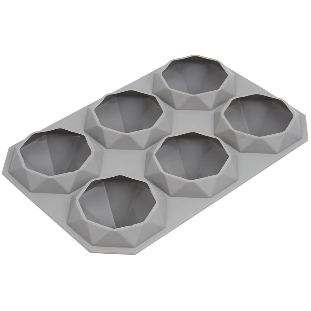 Diamond Ice Cube Silicone Mould - Grey