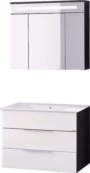 Fackelmann Kara Solid Wood 794mm Wall Hung Single Vanity Unit white