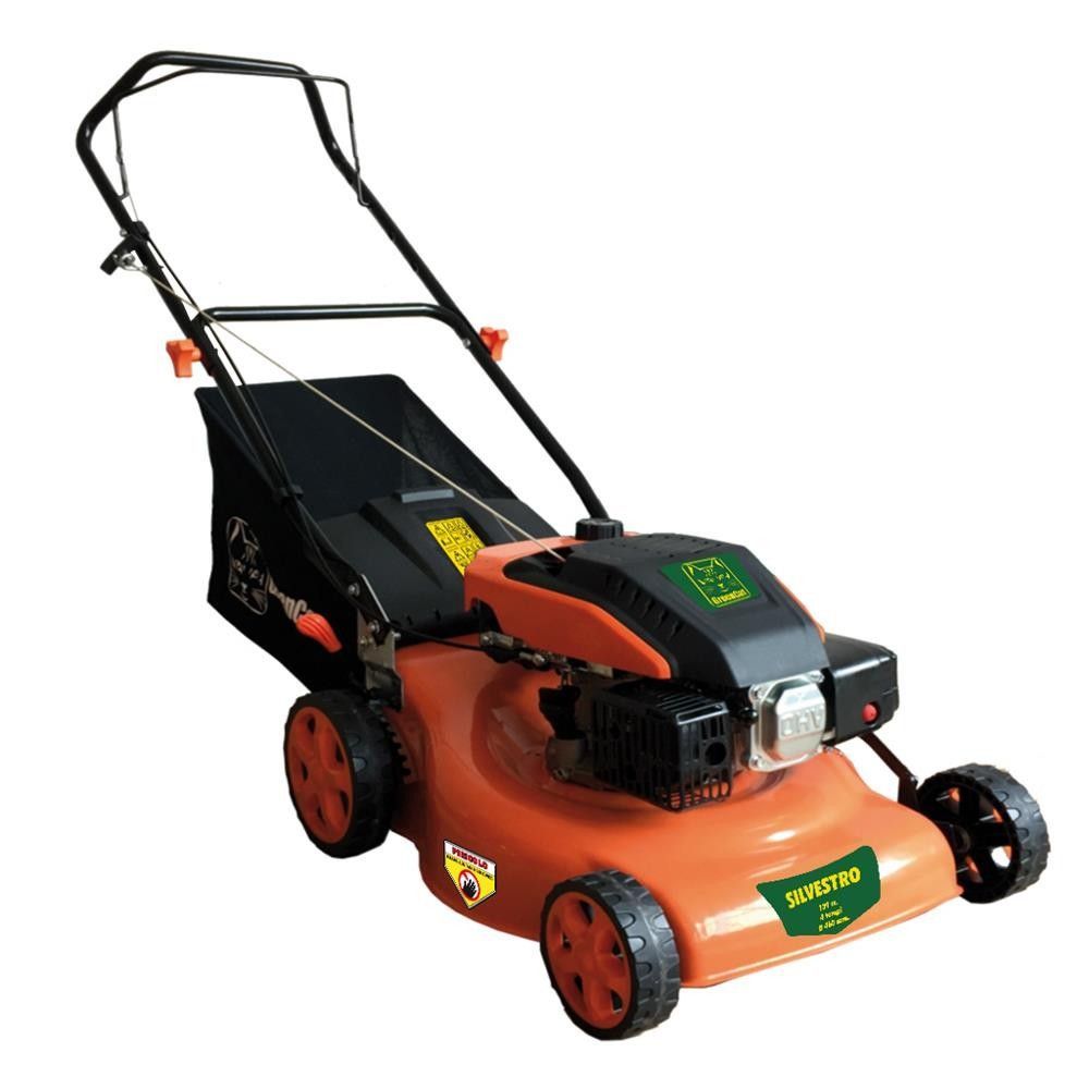 Green Cat Tosaerba Rasaerba Motore A Scoppio 4t 139cc Sacco 55lt Silvestro