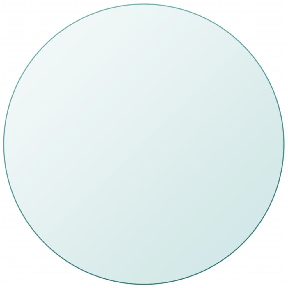 VidaXL Table Top Tempered Glass Round 400 mm