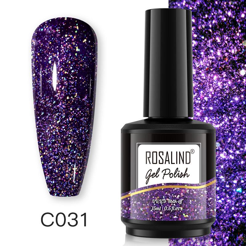 Gelfavor Rosalind Nail Gel Polish 15ml Glitter Color Gel Varnishes Long Lasting Gel Nail Polish Cured By Nail Lamp Drying