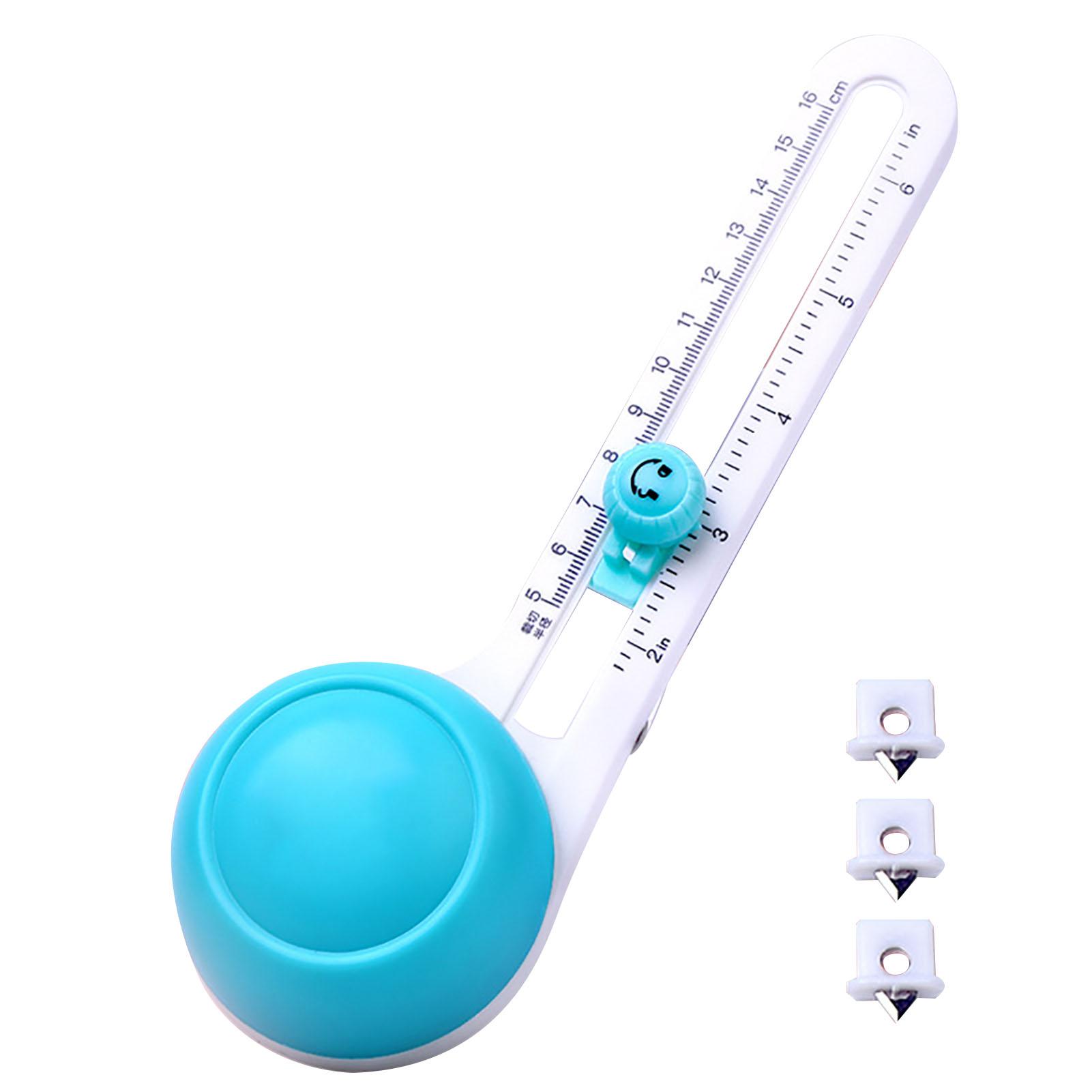 Circular Paper Cutter 360 Degree Rotation Clear Scale Slide Adjustment Anti Slip Circle Paper