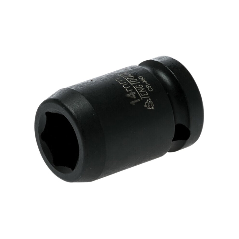 Teng Tools 14mm, 1/2 in Drive Impact Socket Hexagon, 25 mm length