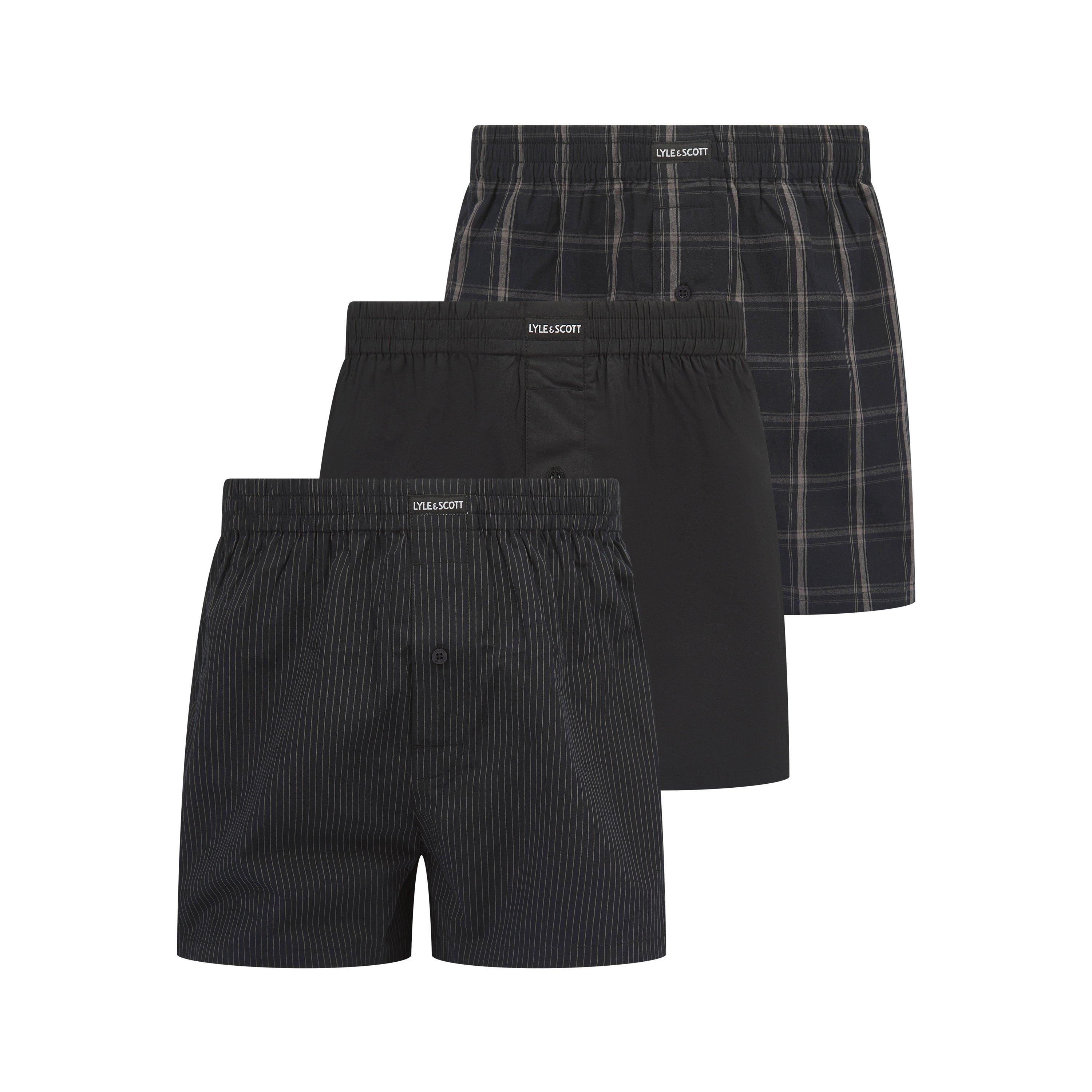 Lyle And Scott 3Pk Woven Boxer