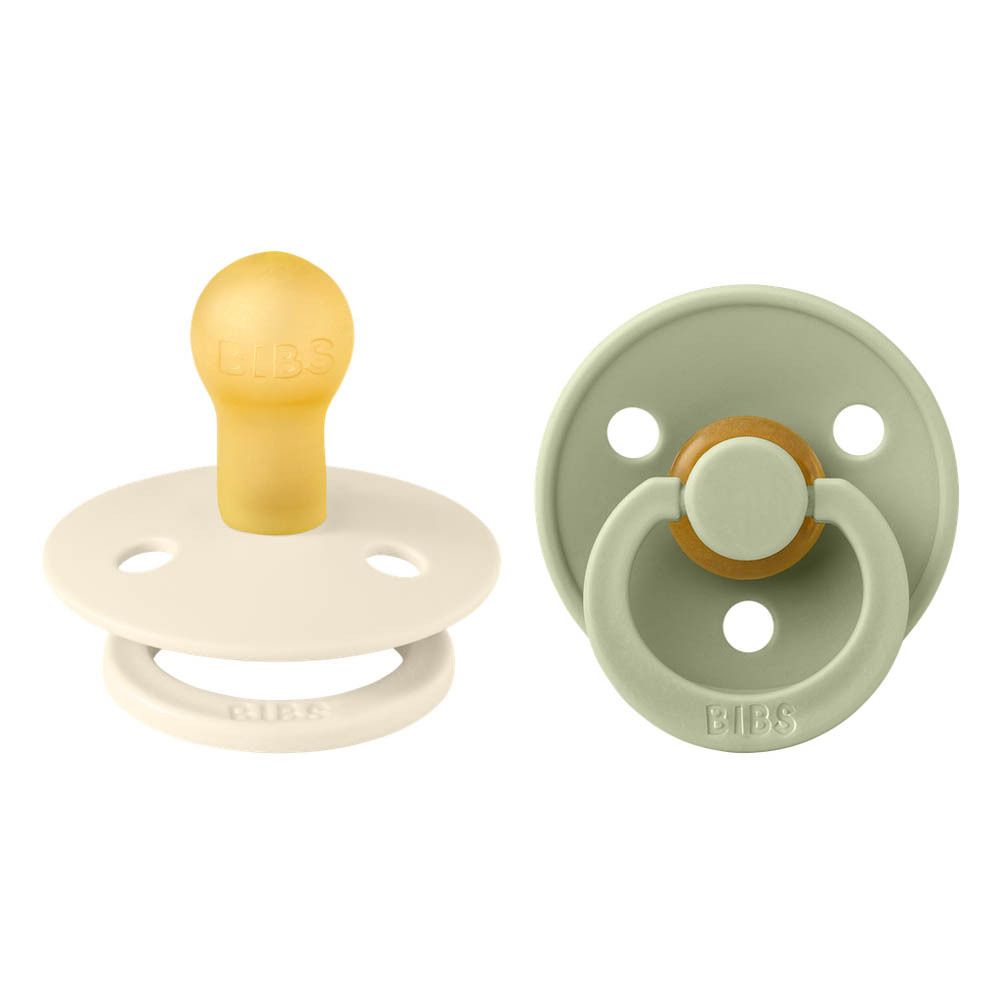 BIBS Dummy 2 Pack, Dummies, Green, Size 1
