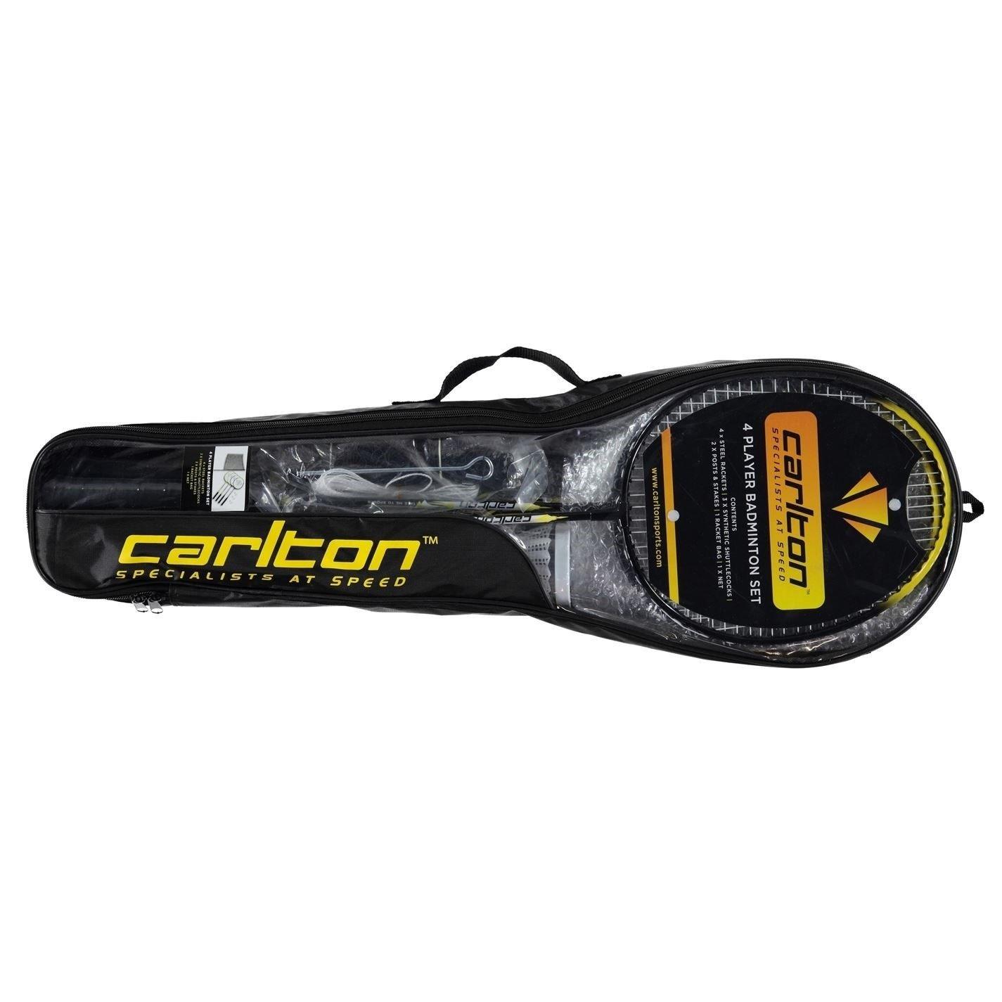 Carlton 4 Player Badminton Set - Black