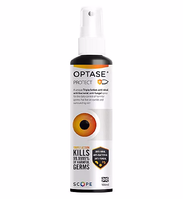 Unbranded Optase Protect - Triple Action Anti-Viral Anti-Bacterial Anti-Fungal 100ml Eye Spray