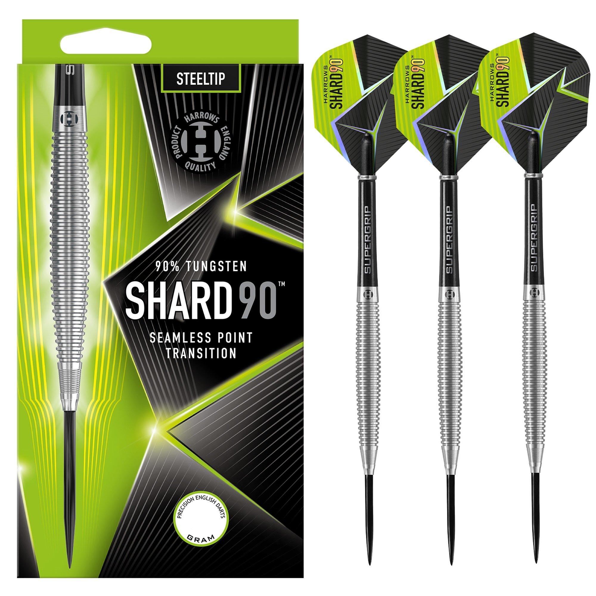 Harrows Darts Shard 90% Tungsten Darts - Silver 21g