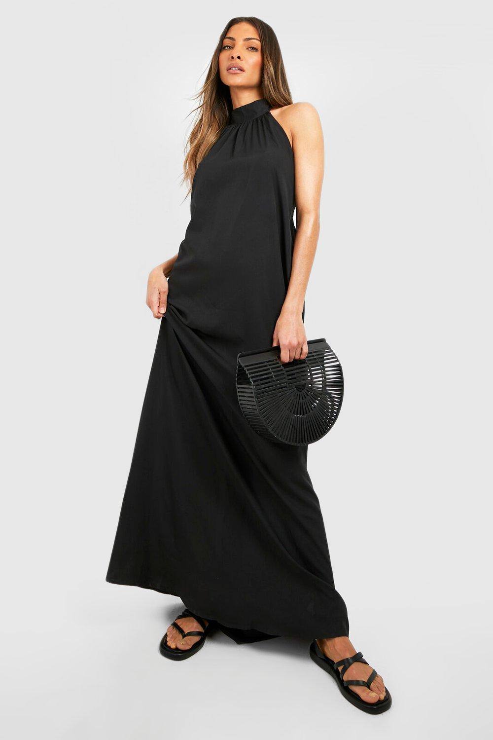 Boohoo Halterneck Maxi Dress