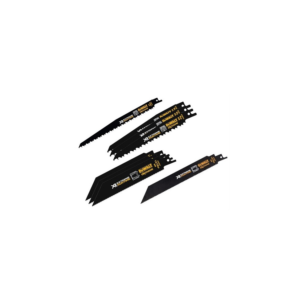DEWALT Coffret de 8 Lames scie sabre XR Extreme Runtime DEWALT - DT99551