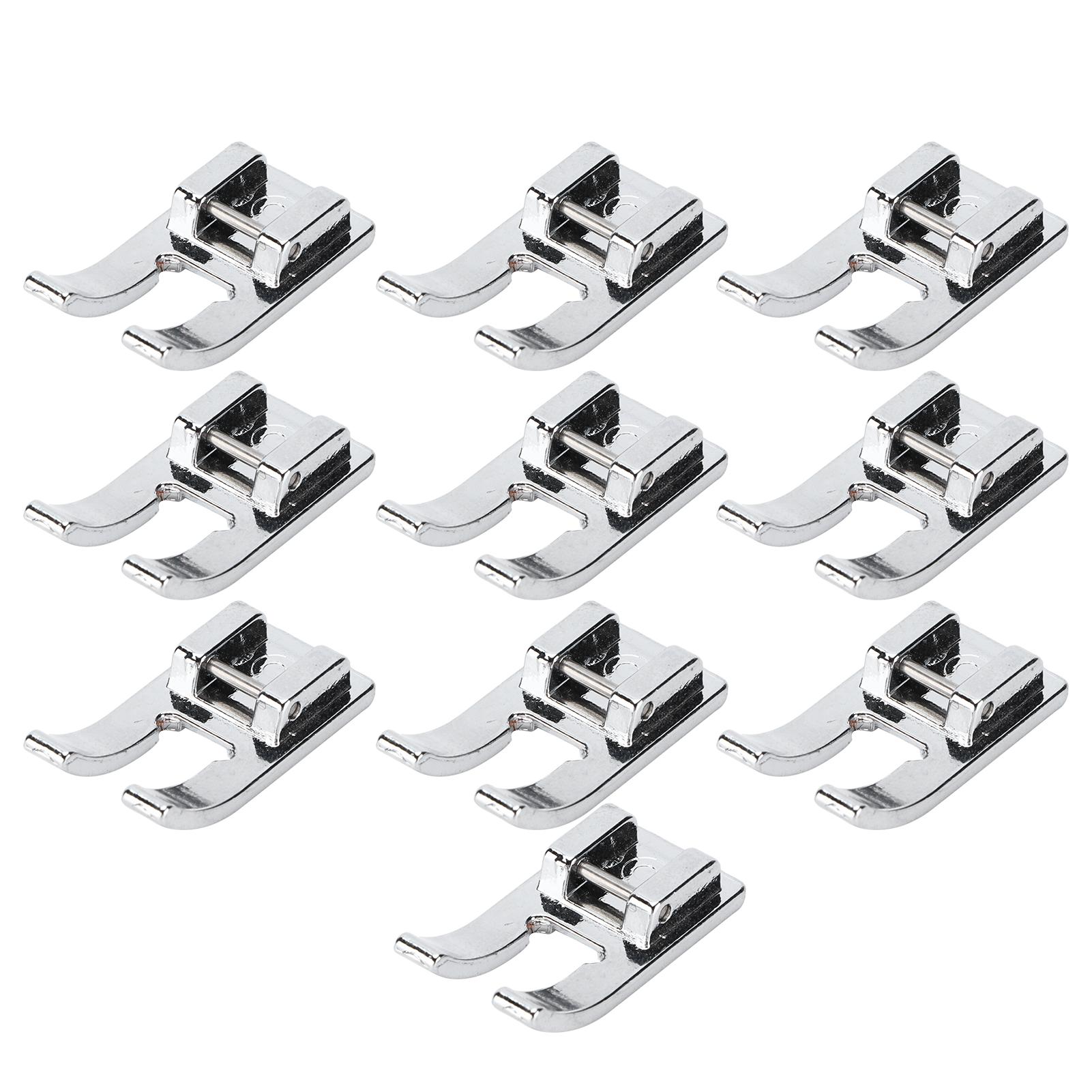 10Pcs Open Toe Foot Stainless Steel Embroidery Applique Household Sewing Machines Accessories