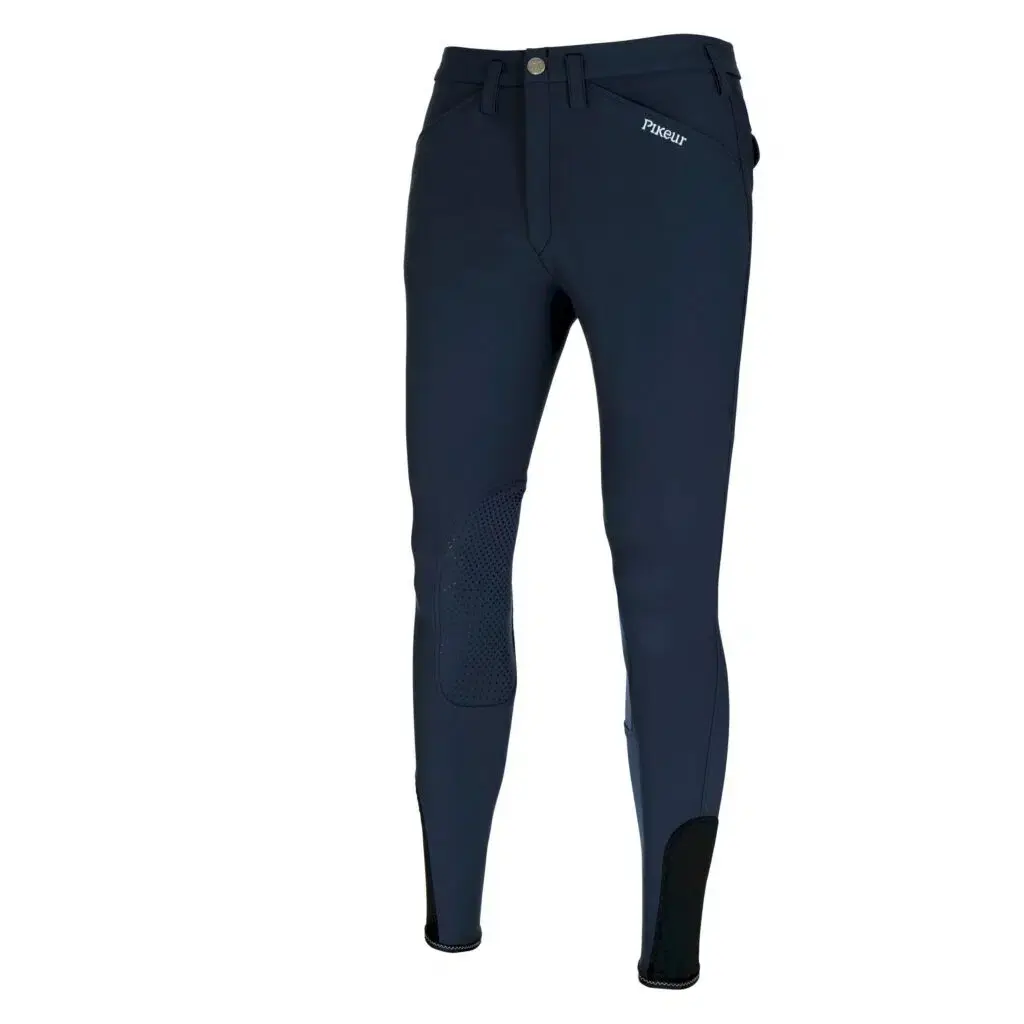 Pikeur Breeches | Pikeur Men's Rodrigo Grip II Silicone Knee Patch Breeches Colour Nightblue Size 30" (46)