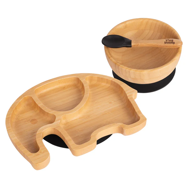 Children's 3 Piece Dinnerware Set, Service for 1 black