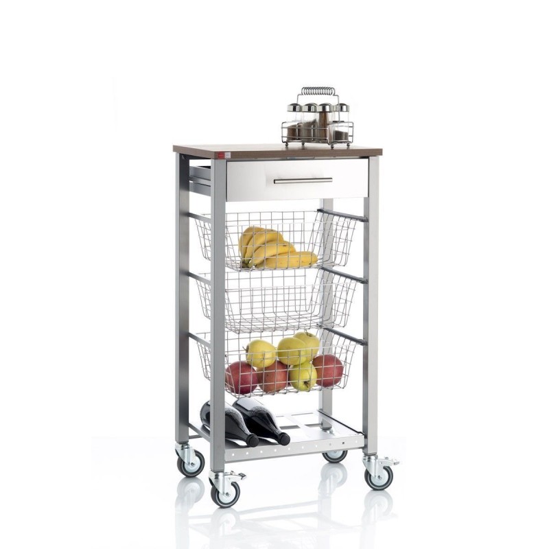 Hahn Onda Kitchen Trolley black,brown