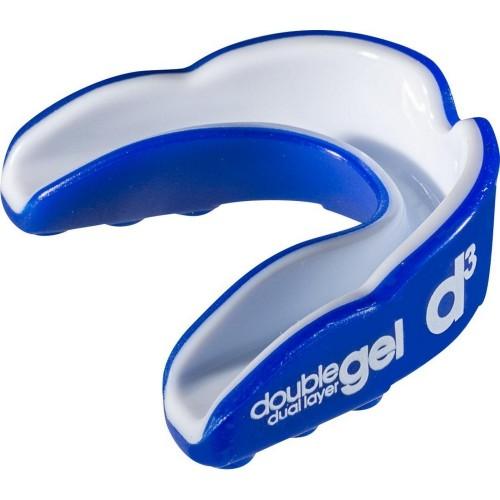 Pertemba FR - Sporting & Traveling D3 Tape Childrens/Kids Gel Contrast Mouthguard One Size white/blue