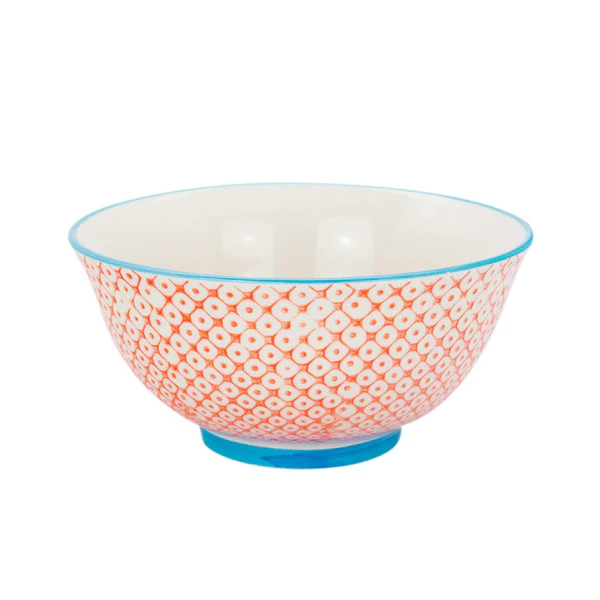 Nicola Spring 400ml Cereal Bowl blue,orange