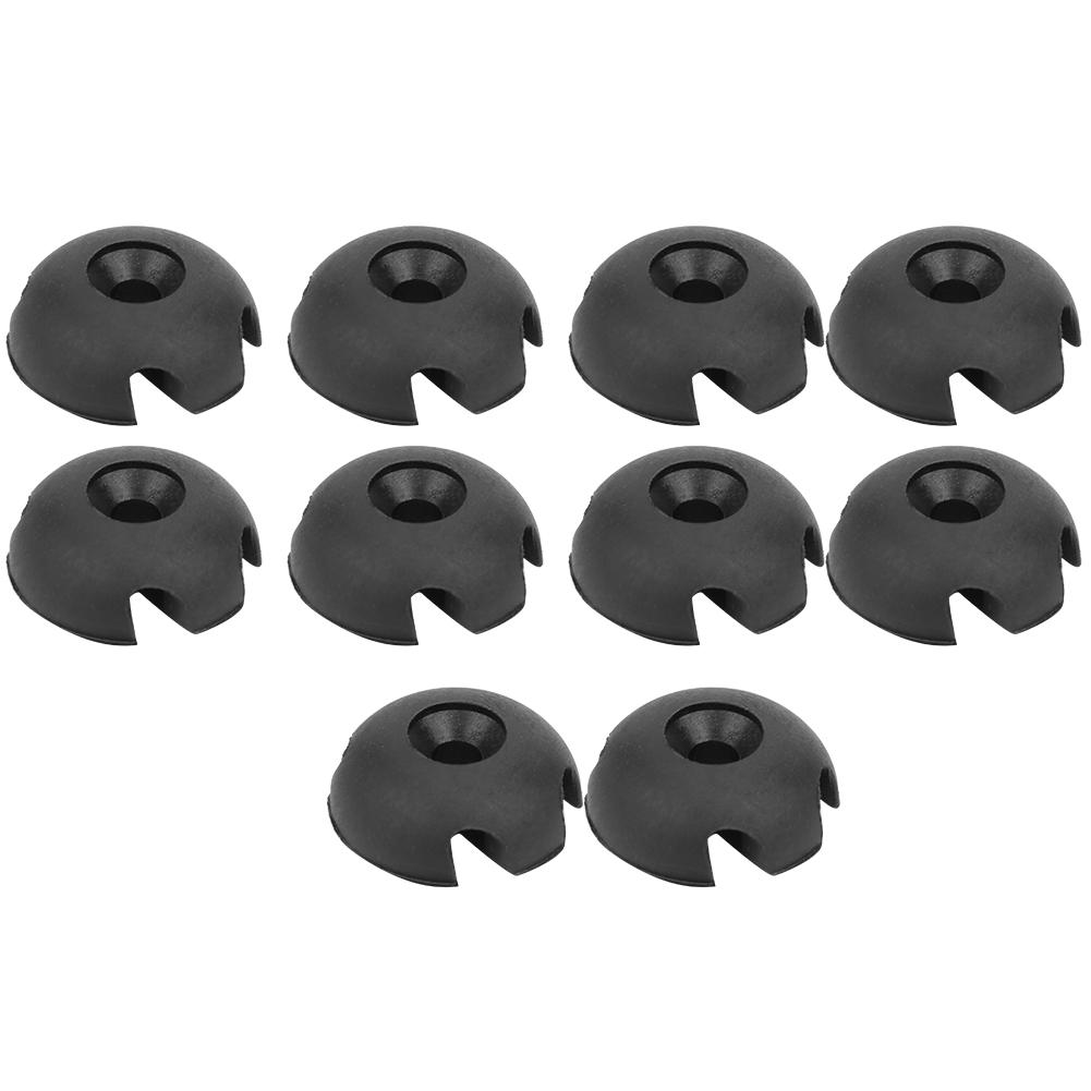 Vestidos 10pcs Deck Line Guide Slotted Round Rigging Accessories for Canoes Kayak Marine