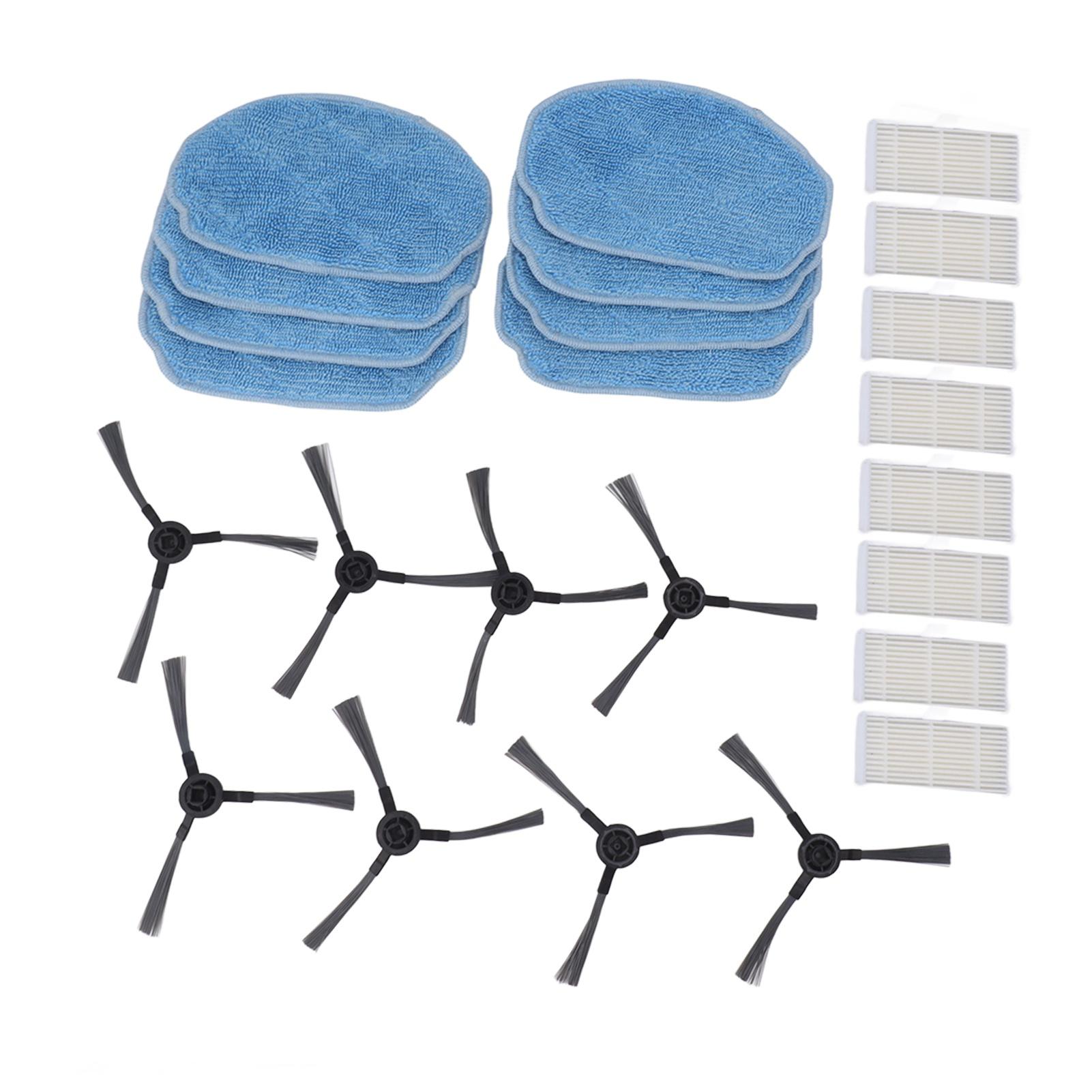 Neoglint Robotic Vacuum Cleaner Accessories Kit Mop Cloth Side Brush Filter Parts Replacement For Mannv
