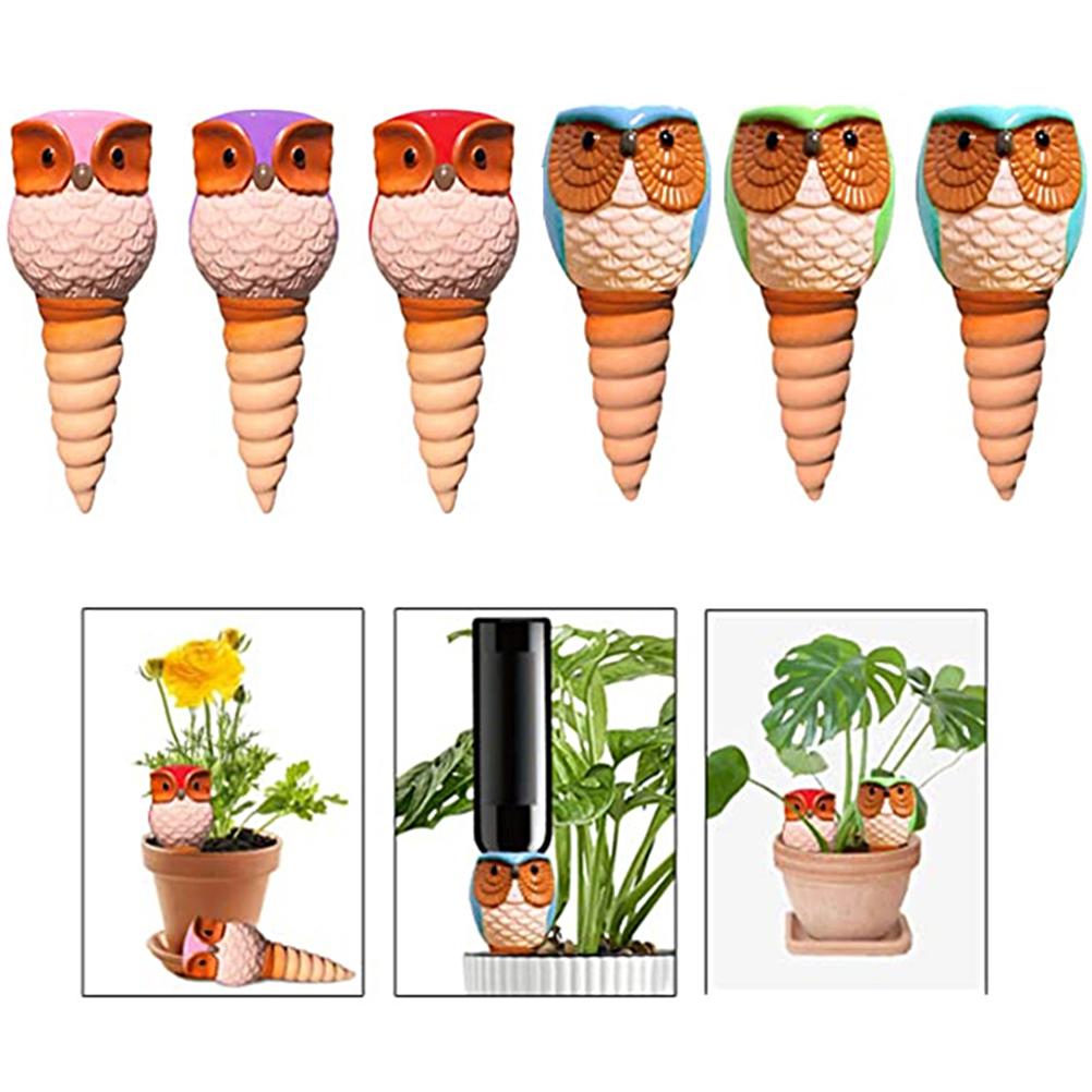COSYHOME Plant Self Watering Device Owl Shaped Automatic Drips Irrigation Equipment Watering Spikes for