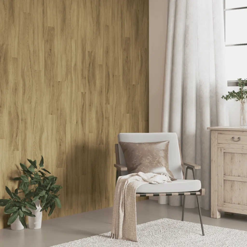 VidaXL Wall Panels Wood Look Brown Pvc 4.12 M²