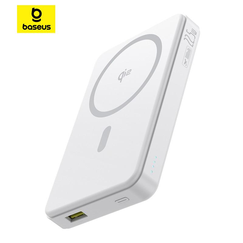 Baseus 10000mAh Magnetic Power Bank for iPhone 15 14 Pro Max MagSafe Qi2 Certified Wireless 22.5W