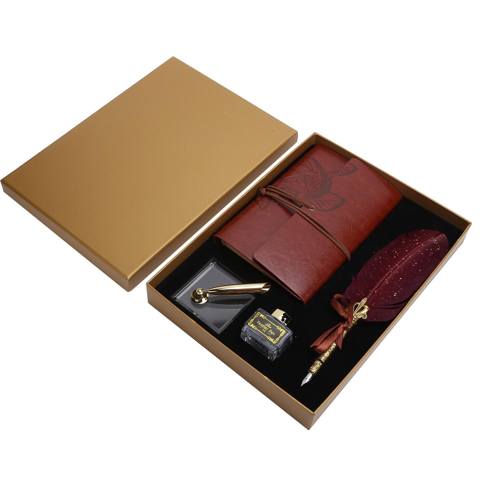 GoolRC Feather Writing Pen Set Vinage Calligraphy Drawing Quill Dip Kit Art Craft SuppliesSP236906