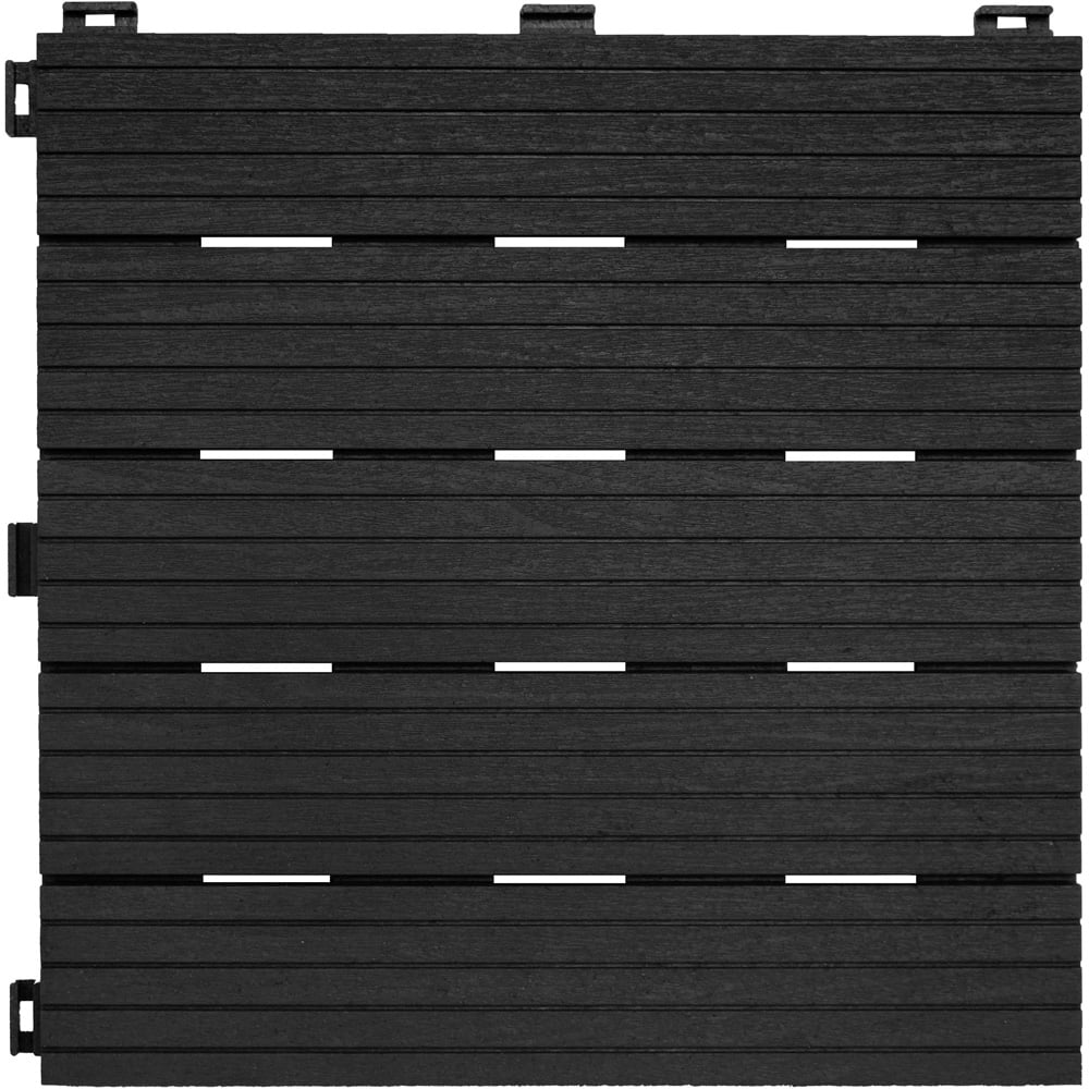 Nicoman Pack of 10 Cosmo Garden Patio Cosmopolitan Interlocking Decking Tiles