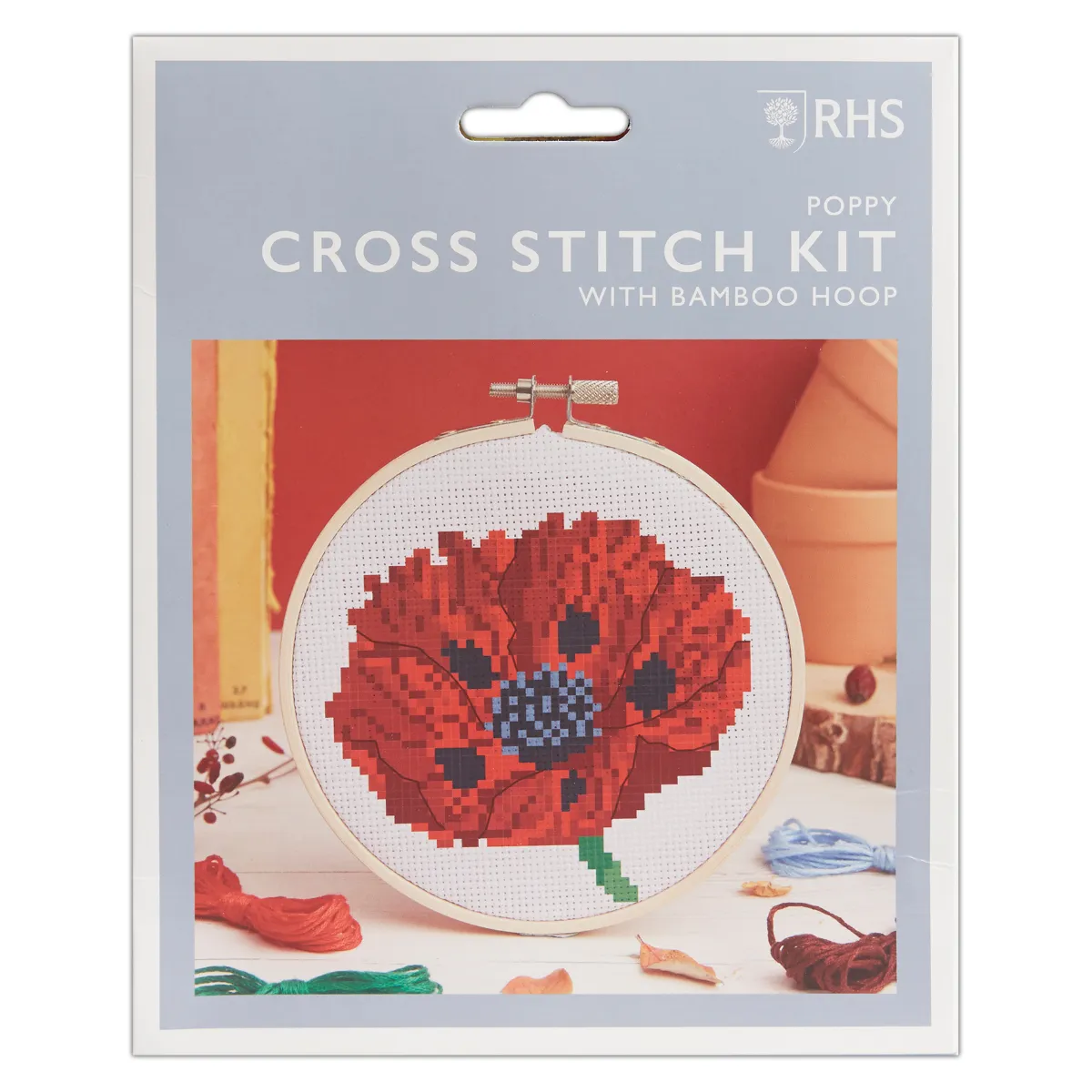 RHS Cross Stitch Kit - Poppy
