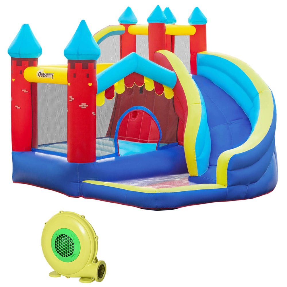 Outsunny 4-in-1 Slide Bouncy Castle