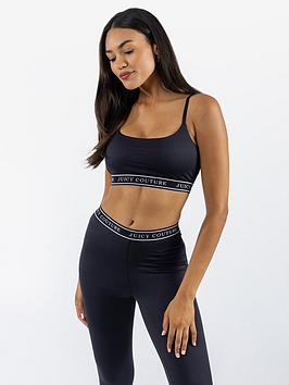 Juicy Couture Bowie Nylon Women's Black Sports Bra