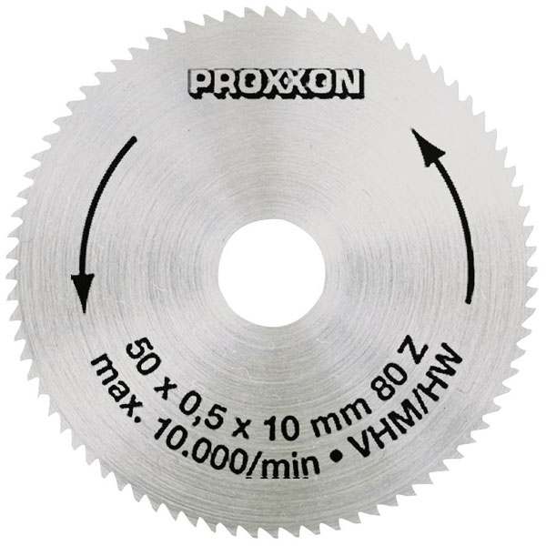 Proxxon Solid Carbide Saw Blade for KS230E - 50mm x 0.5mm x 10mm