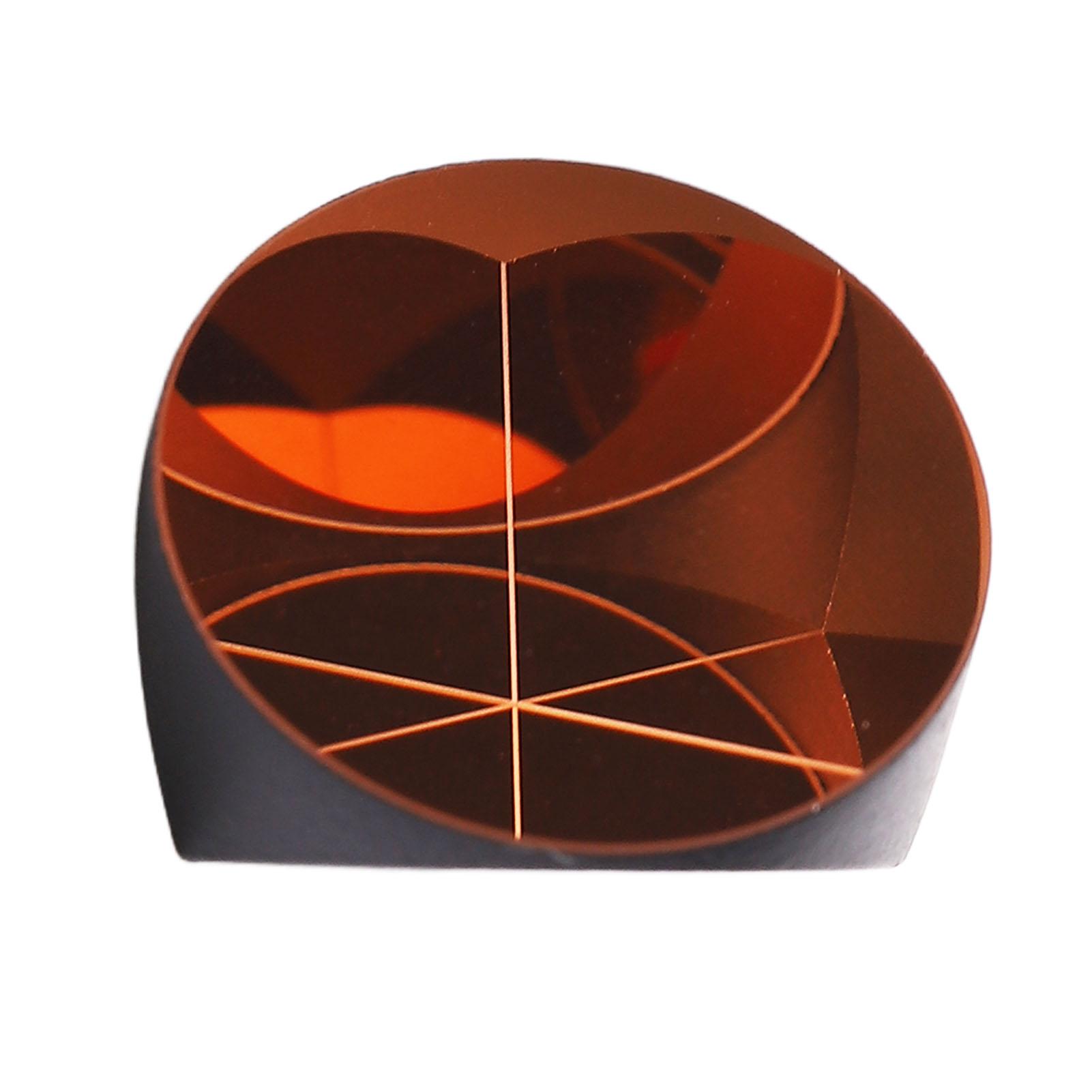Vestidos Corner Prism Cube Copper Coated Plated Trihedral Retroreflector Optical Glass Dia 17.8mm