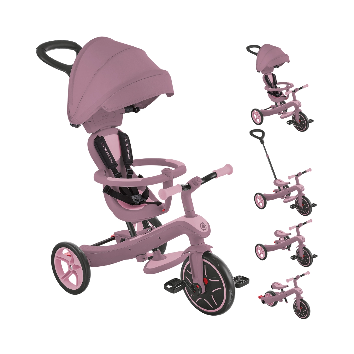 Plum Play Globber Explorer Trike Eco 4 in 1 - Berry