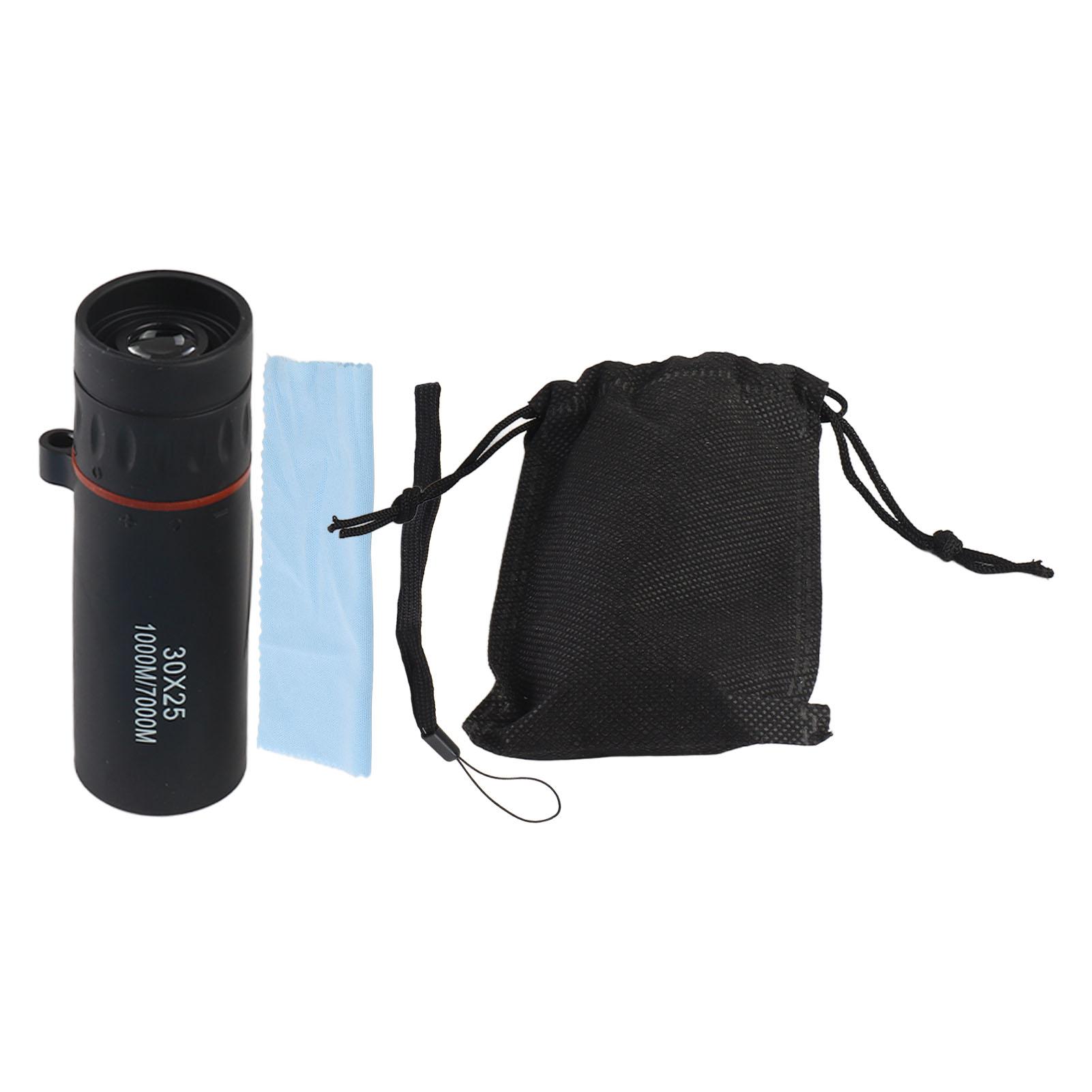 DIYelecs Multi Use Black 30 X 25 Zoomable 7x Magnification Monocular Telescope for Outdoor Travel