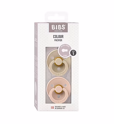 BIBS - Blush / Vanilla Pacifiers - 0 - 6 months