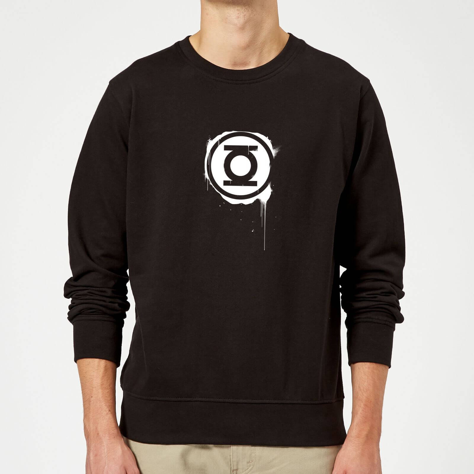 Original Hero Justice League Graffiti Green Lantern Sweatshirt - Black - L
