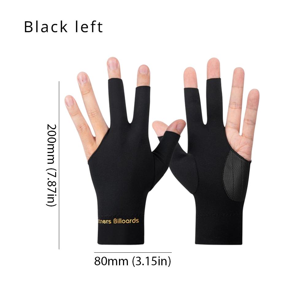 Binchi Keji Travel Billiard Gloves 3 Finger Snooker Glove Anti-Slip Snooker Pool Non-slip Gloves Breathable Billiard Sports Accessories