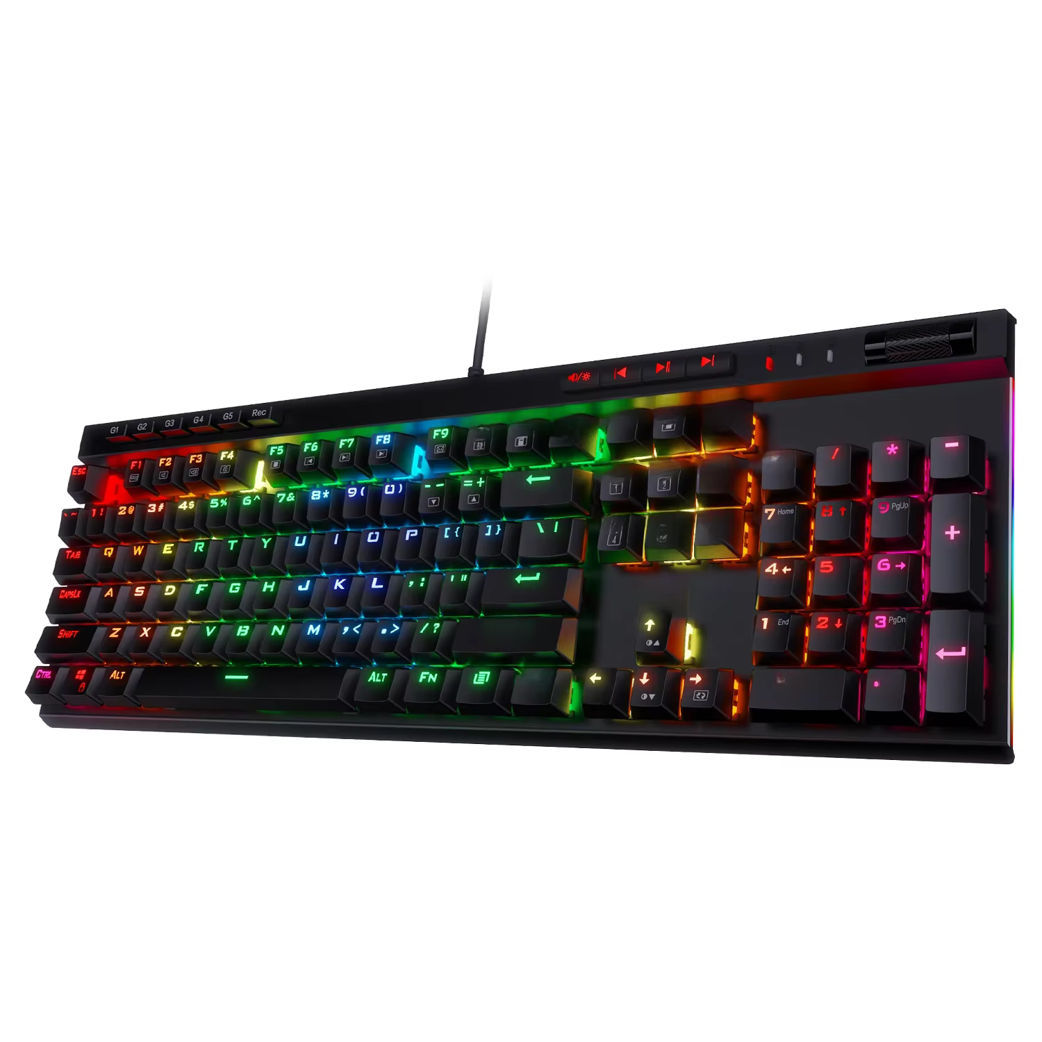 Redragon K580 Vata Rgb 104 Keys Led Usb Backlit Mechanical Gaming Wired Backlight Computer Keyboard