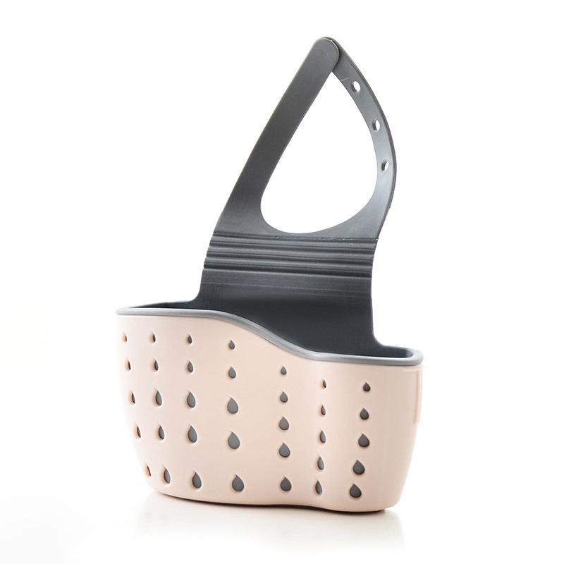 Happypilot Double-layer Sink Hanging Bag Kitchen Rack Faucet Sponge Holder Storage Hanging Basket Kitchen Storage Rack Sink Accessories