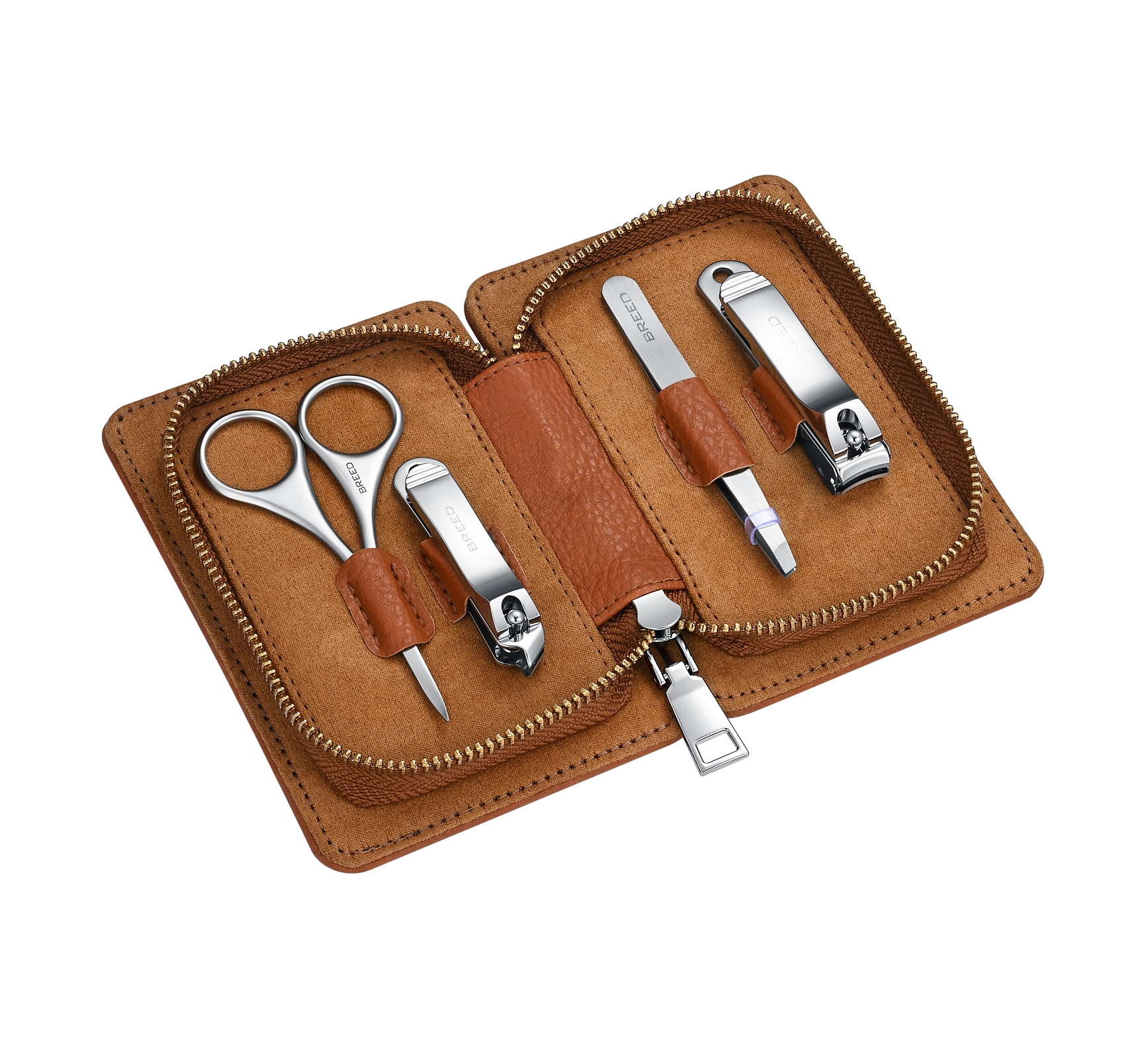Breed Mens Sabre 4 Piece Surgical Steel Groom Kit - One Size