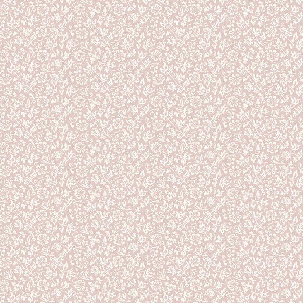 LAURA ASHLEY Sweet Alyssum Plaster Pink Wallpaper