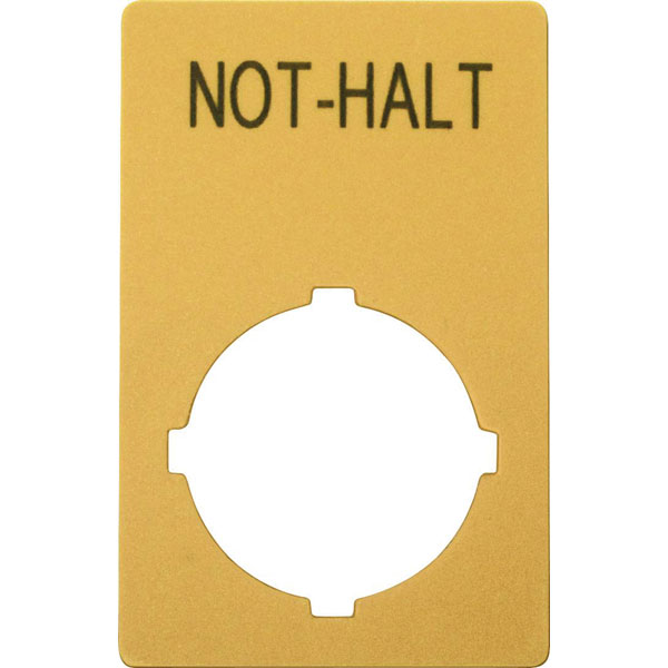 Eaton 216470 M22-xzk Label Blank Yellow 33x50mm 1pc