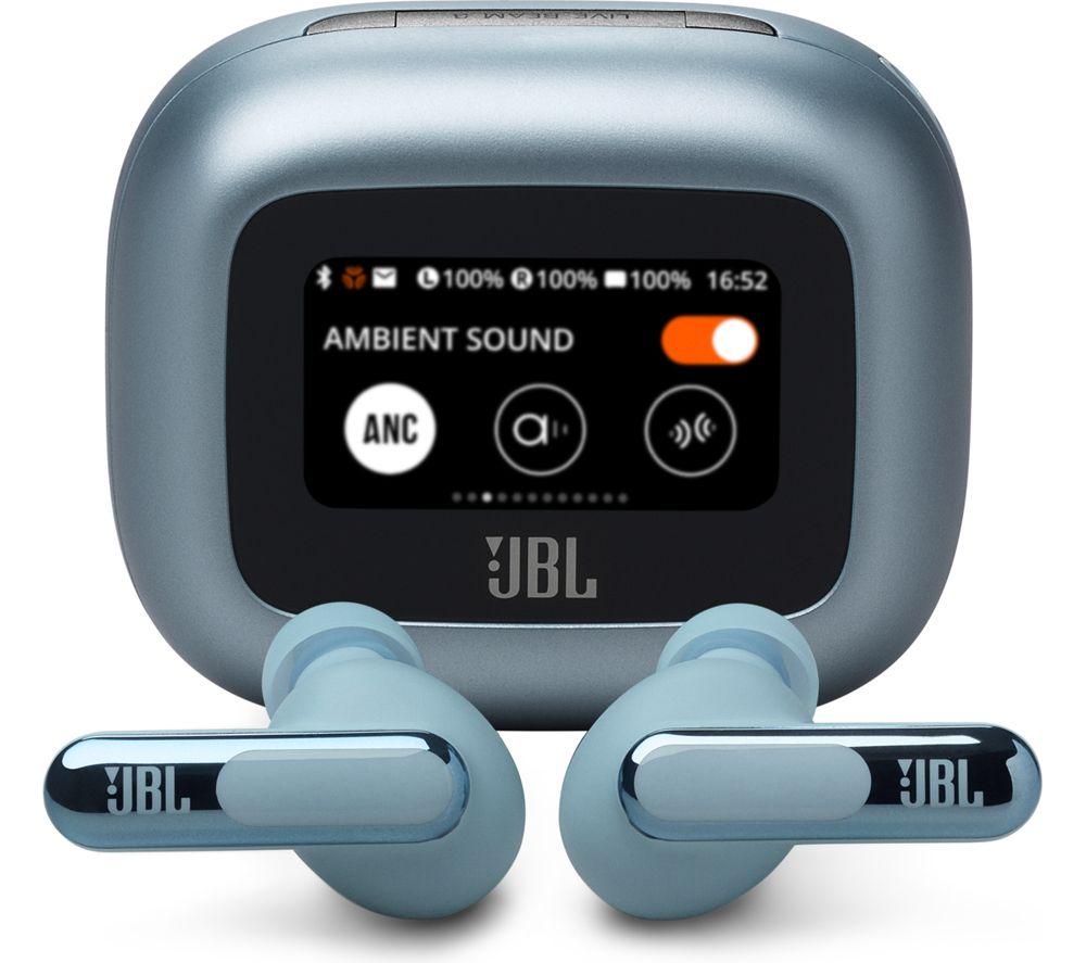 JBL Live Beam 3 Wireless Bluetooth Noise-Cancelling Earbuds - Blue, Blue