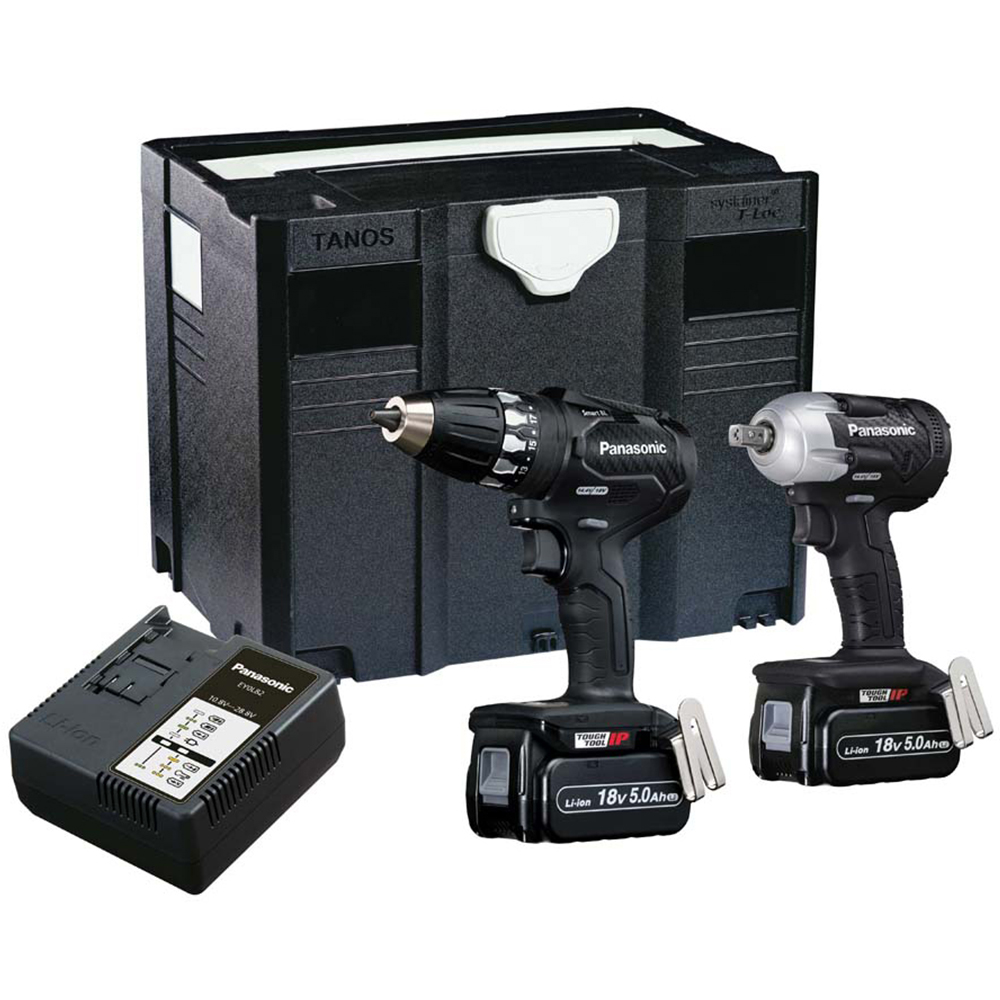 Panasonic Panasonic EYC232LJ Twin Pack 18V 2 x 5.0AH Li-Ion