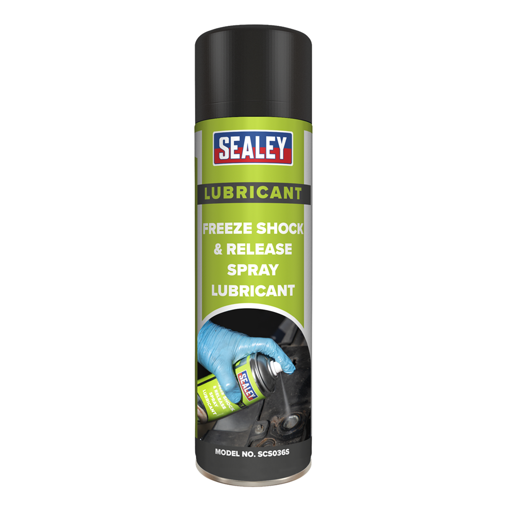 Sealey SCS036s Freeze Shock & Release Spray Lubricant 500ml