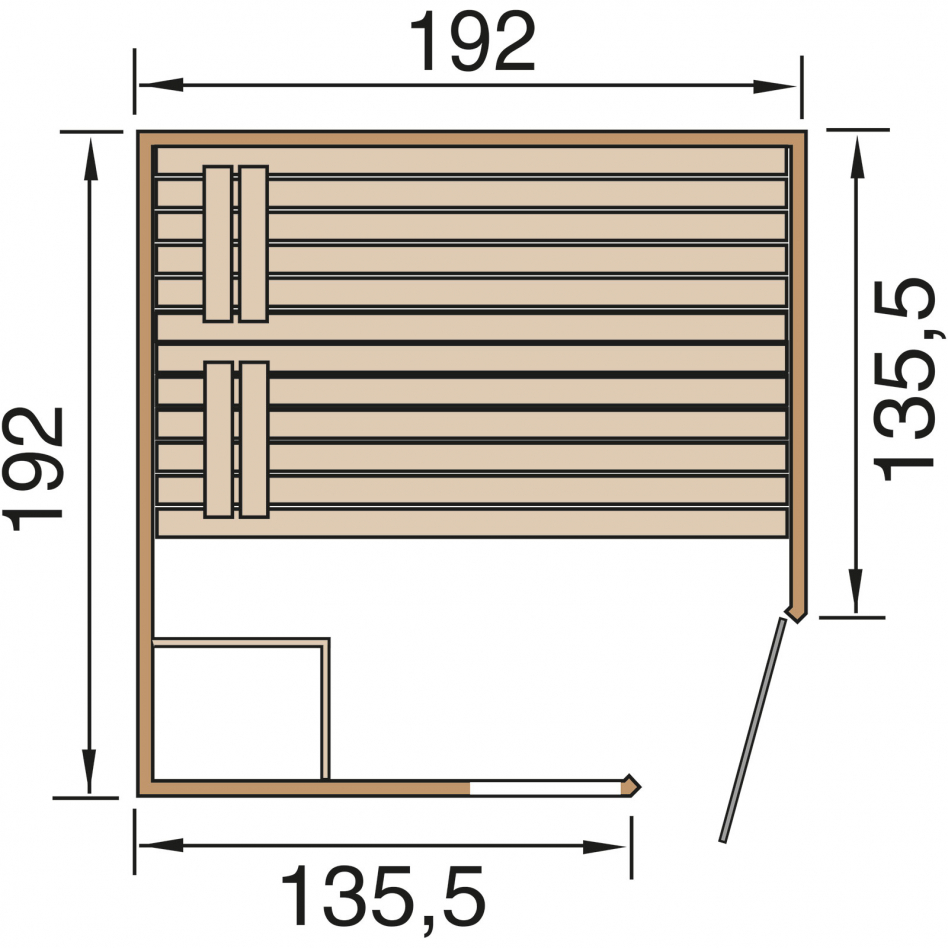 Weka Massivholz-element-sauna Laukkala 3