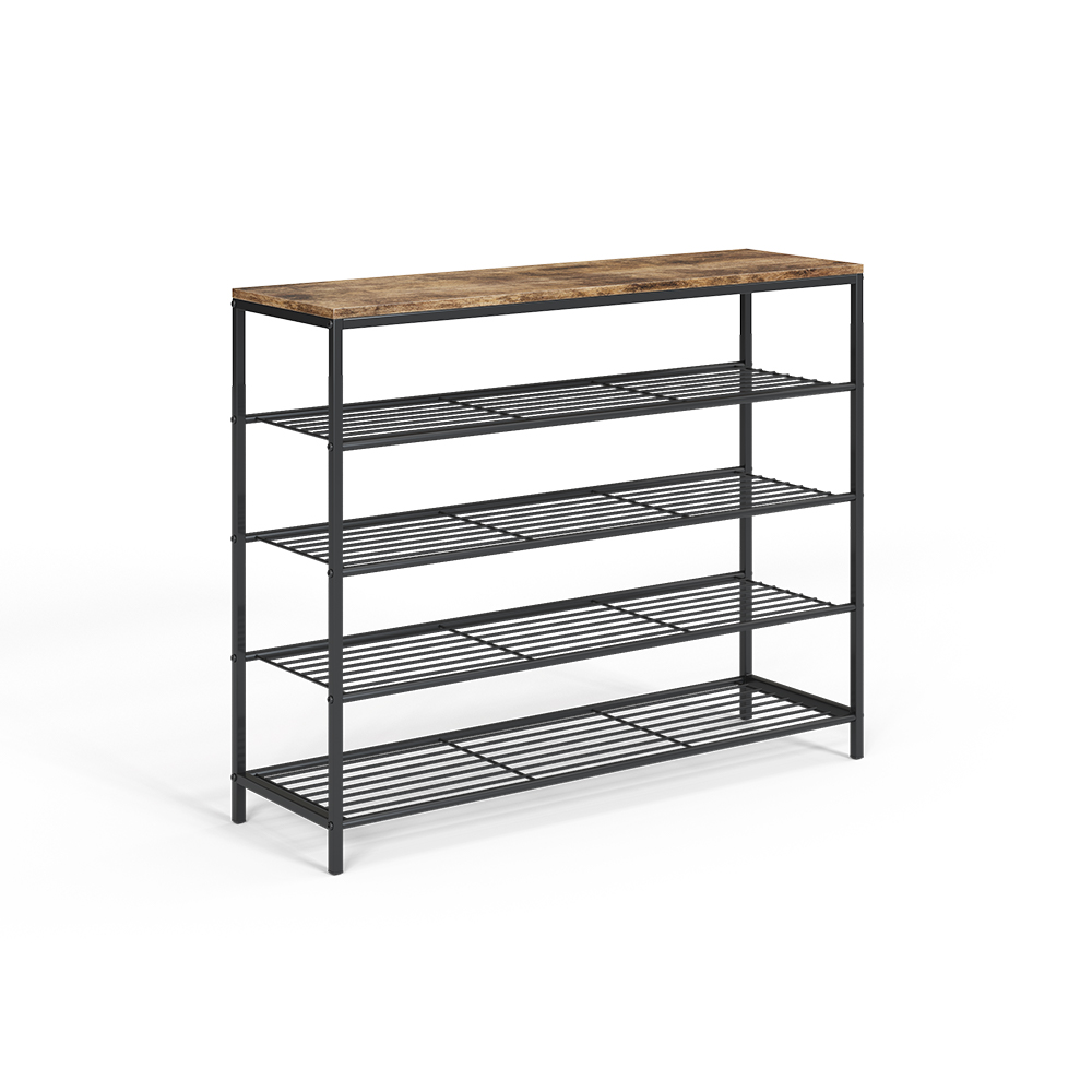 Oskar Kinderland Fyrk 10 Pair Shoe Rack black,brown