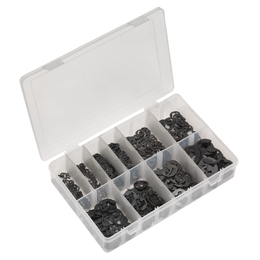 Sealey AB013ER E-Clip Retainer Assortment 800pc Imperial