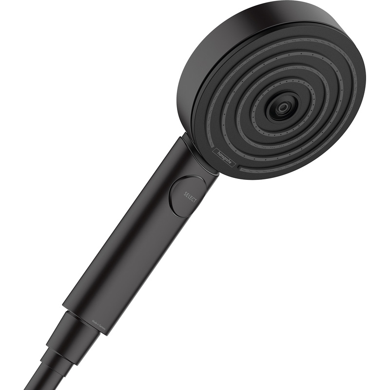 Hansgrohe Pulsify S 105 3jet Relaxation EcoSmart Hand Held Shower Head - Matt Black
