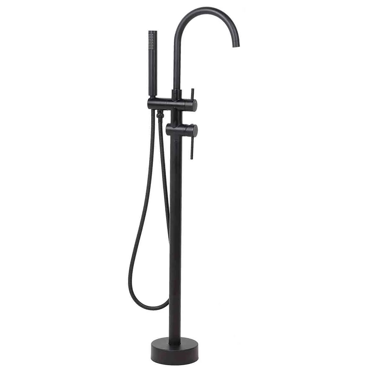 Beliani Freestanding Bathtub Faucet Tugela Black